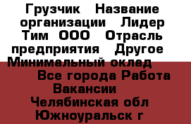 Грузчик › Название организации ­ Лидер Тим, ООО › Отрасль предприятия ­ Другое › Минимальный оклад ­ 16 700 - Все города Работа » Вакансии   . Челябинская обл.,Южноуральск г.